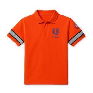 Playera tipo polo industrial con cintas reflejantes de seguridad