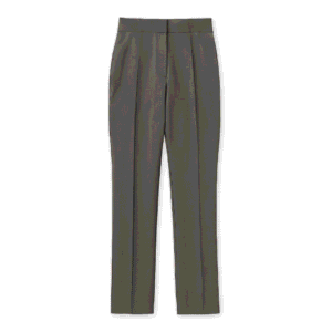 Pantalón ejecutivo gris corte recto para dama uniforme de oficina